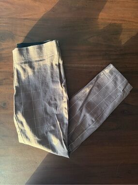 A New Day Gray Windowpane Plaid Pants Size 2 Preppy Punk